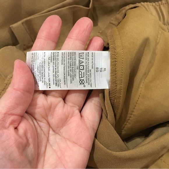 OLD NAVY Womens XL High-Waist Billie Pants Trouser Straight Leg Tan New - Picture 7 of 7